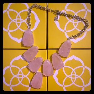 Kendra Scott Rose Quartz/ Gold Harlow